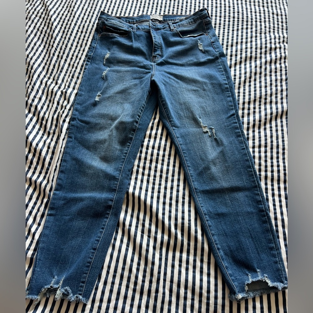 Nicole Miller soho high rise ankle skinny size 14